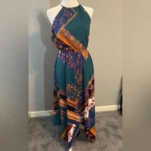 Fishbowl dress maxi dress, women’s small, multi colored